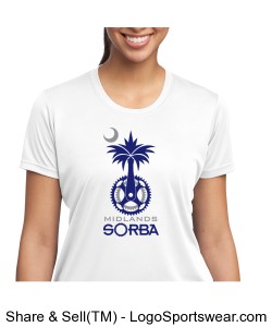 SORBA Large Logo Womens Shirt - White Design Zoom